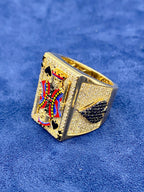 14K Gold Diamond King of Spades Ring - additional product view 3