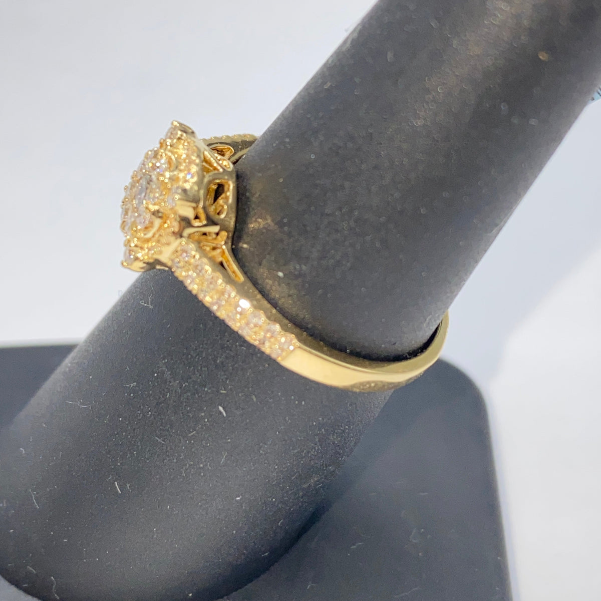 14K Gold Brilliant Circle Diamond Engagement Ring - additional product view 7