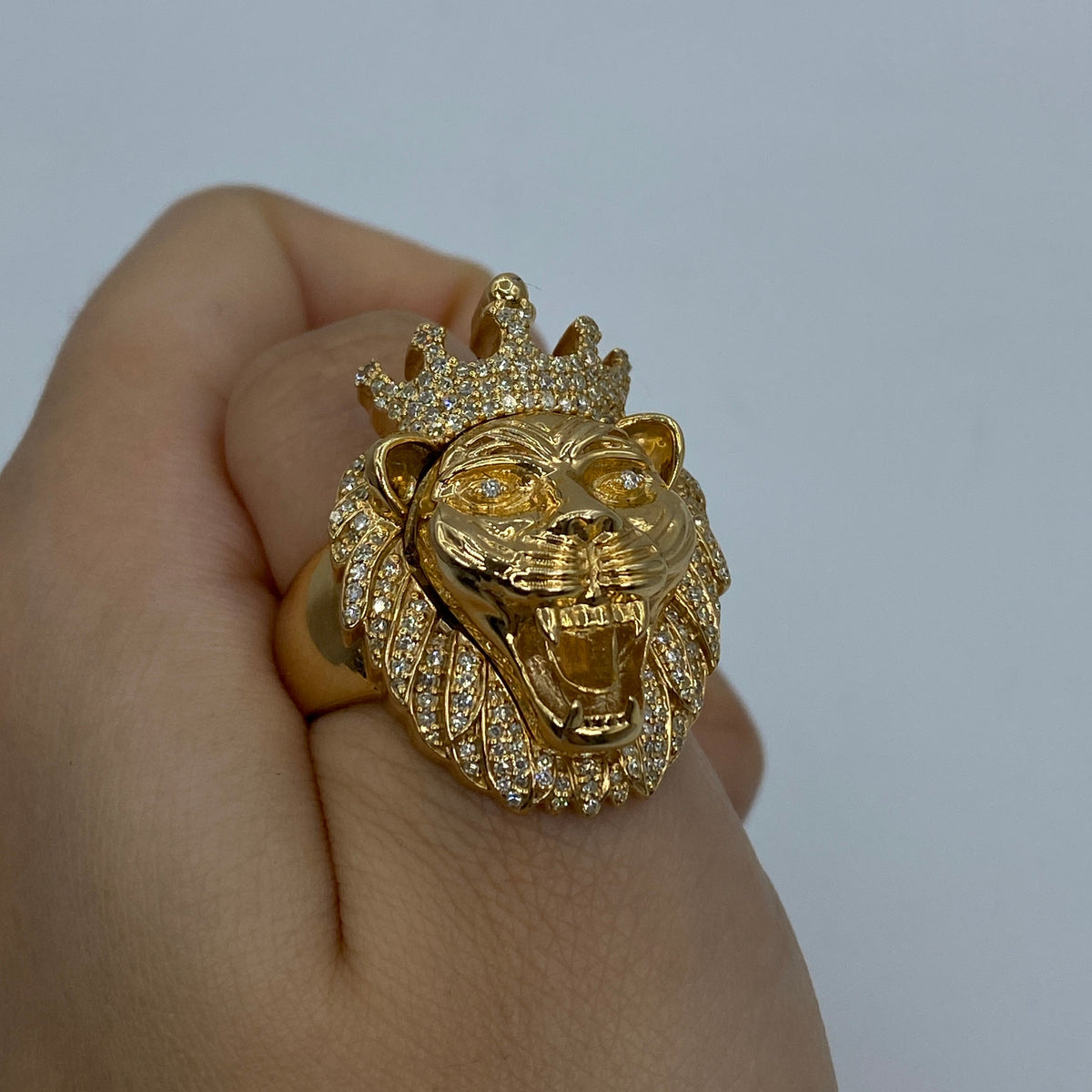 14K Gold King of the Jungle Diamond Ring - additional product view 5