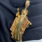 14K Gold Jesus Diamond Pendant - additional product view 4