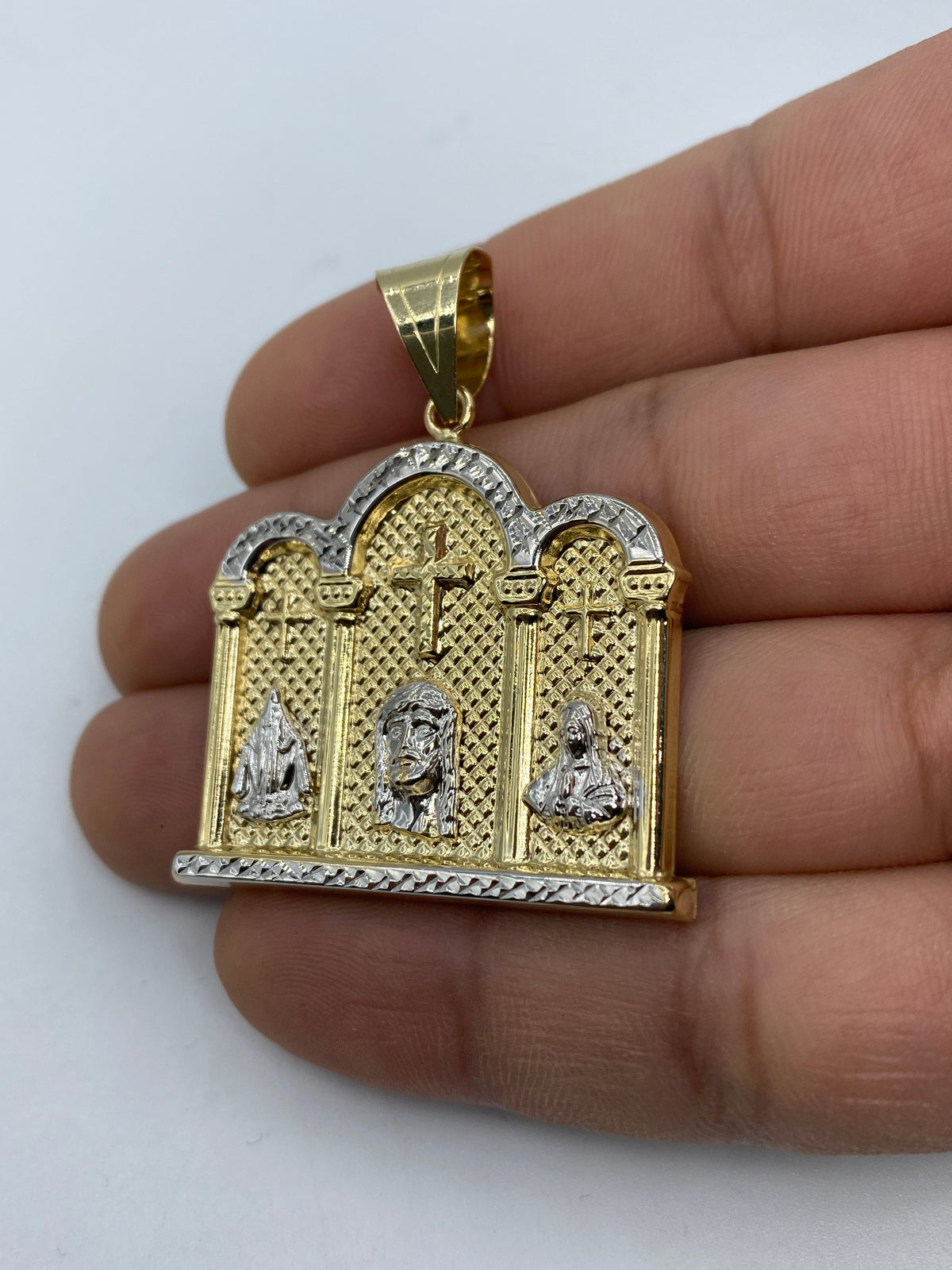 14K Gold Cathedral Pendant - additional product view 4