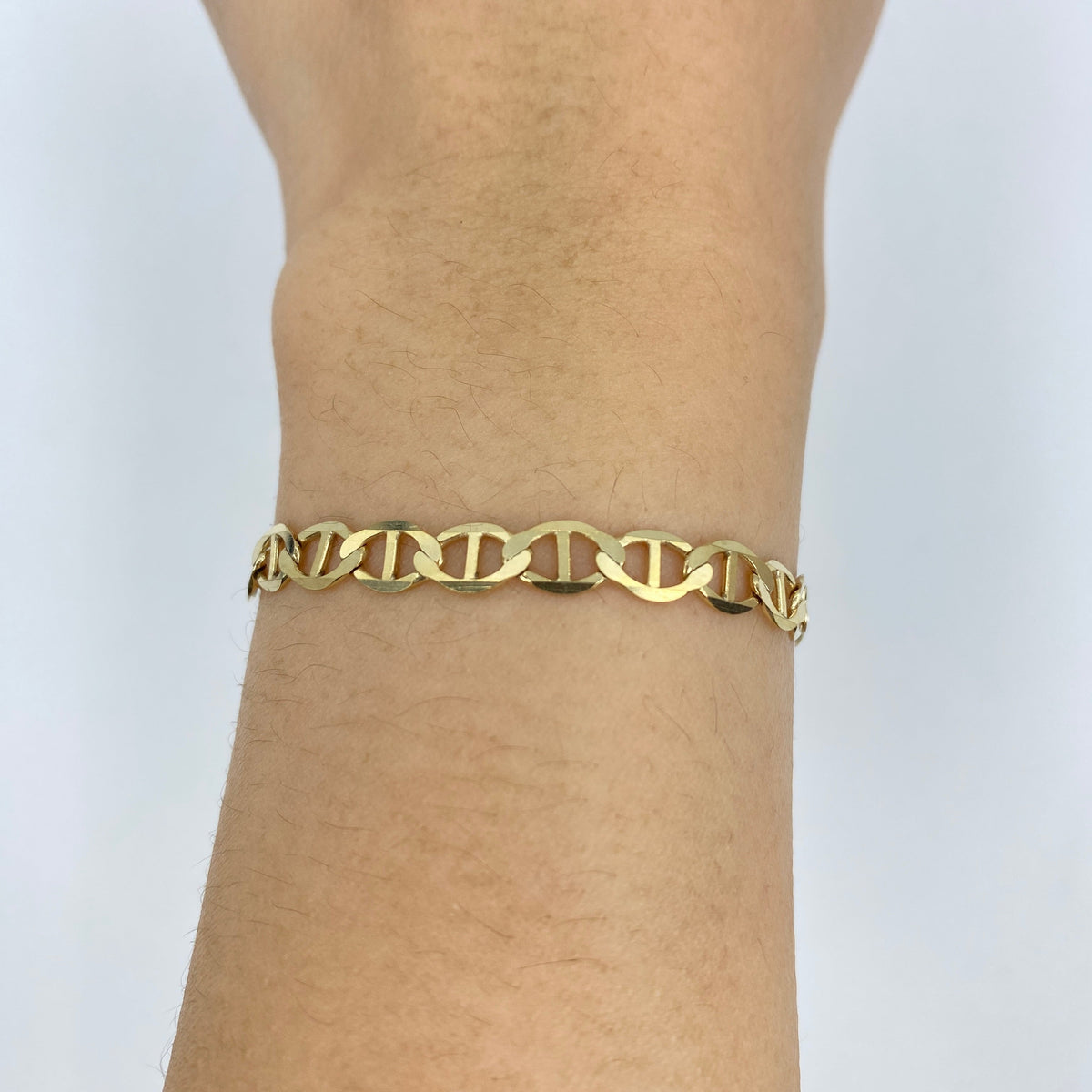 10K Gold Mariner Link Anklet - additional product view 2