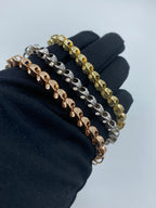 14K Gold 6mm Round Link Bracelet 7.5 in - additional product view 3