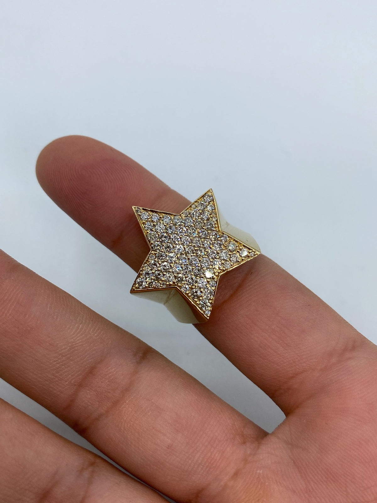 14K Gold Star Diamond Ring - additional product view 6