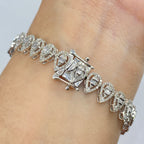 14K Gold Pear Diamond Baguette Bracelet 7 in - additional product view 3