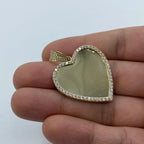14K Gold Heart Picture Pendant - additional product view 2