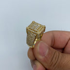 14K Gold Square Diamond Baguette Villa Ring - additional product view 4