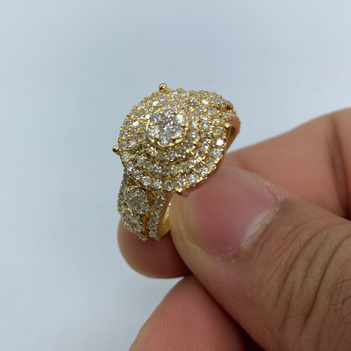 10K Gold Paradise Cake Diamond Ring - additional product view 3
