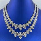 14K Gold Pear Tennis Chain Diamond Necklace - additional product view 2