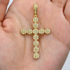 10K Gold Issac Cross Diamond Pendant - additional product view 2