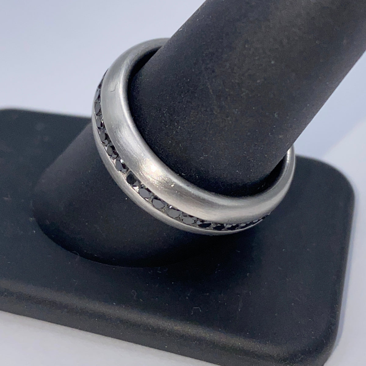 Platinum Kane Black Diamond Band Ring - additional product view 5