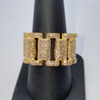 10K Gold/14K 15mm Watchband Diamond Ring - additional product view 5