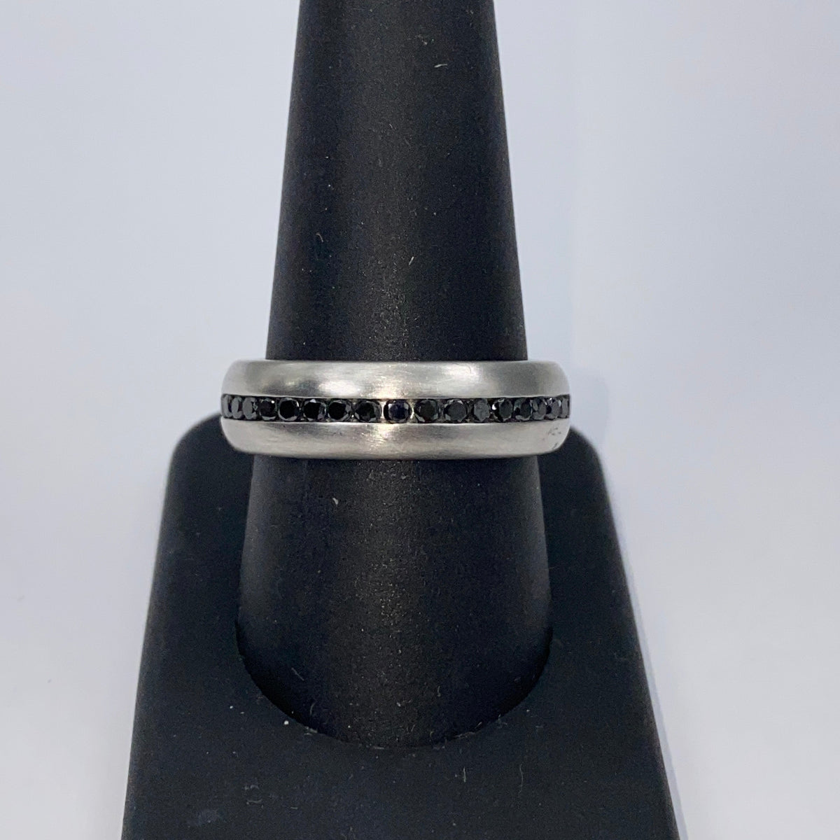 Platinum Kane Black Diamond Band Ring - additional product view 4