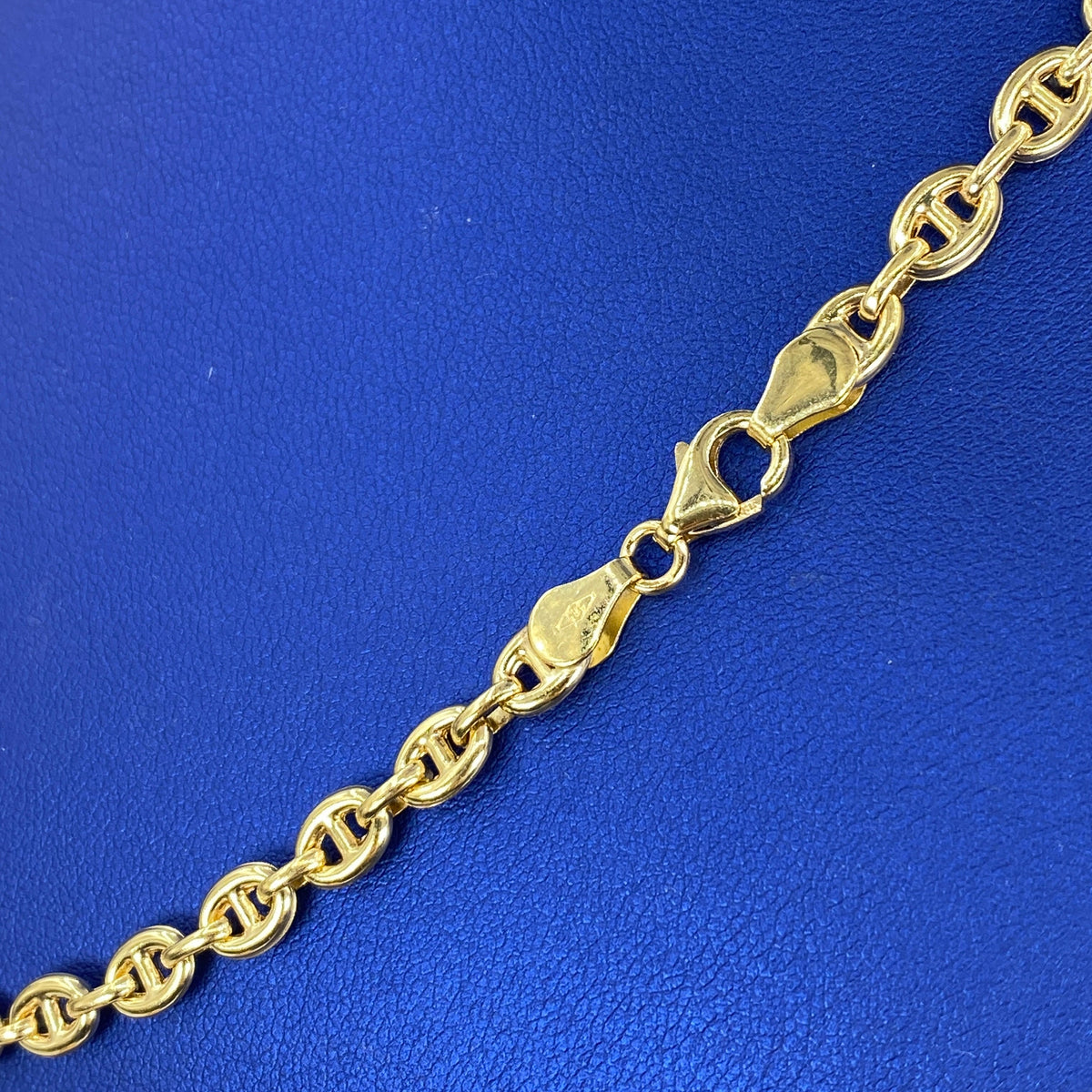 14K Gold 5.5mm Mariner Link Chain 20 in - additional product view 3