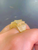 10K Gold 3D Star Diamond Ring - additional product view 5
