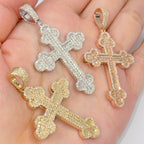 14K Gold Saviour Cross Diamond Pendant - additional product view 3