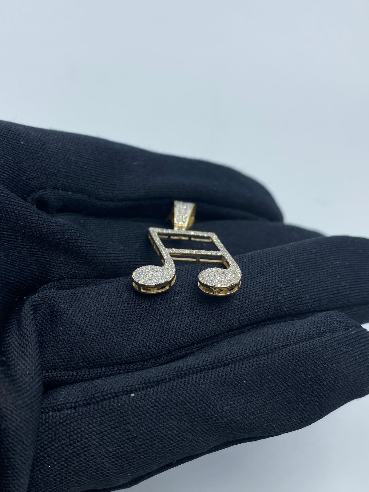 Sixteenth Music Note Diamond Pendant - additional product view 4