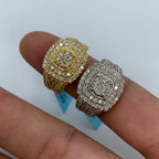 14K Gold Square Barcelona Diamond Ring - additional product view 5
