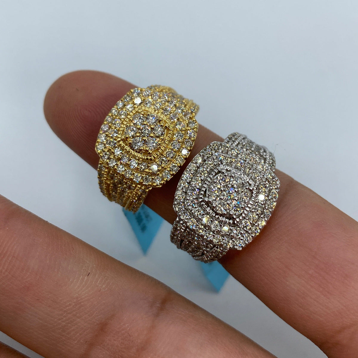 14K Gold Square Barcelona Diamond Ring - additional product view 5
