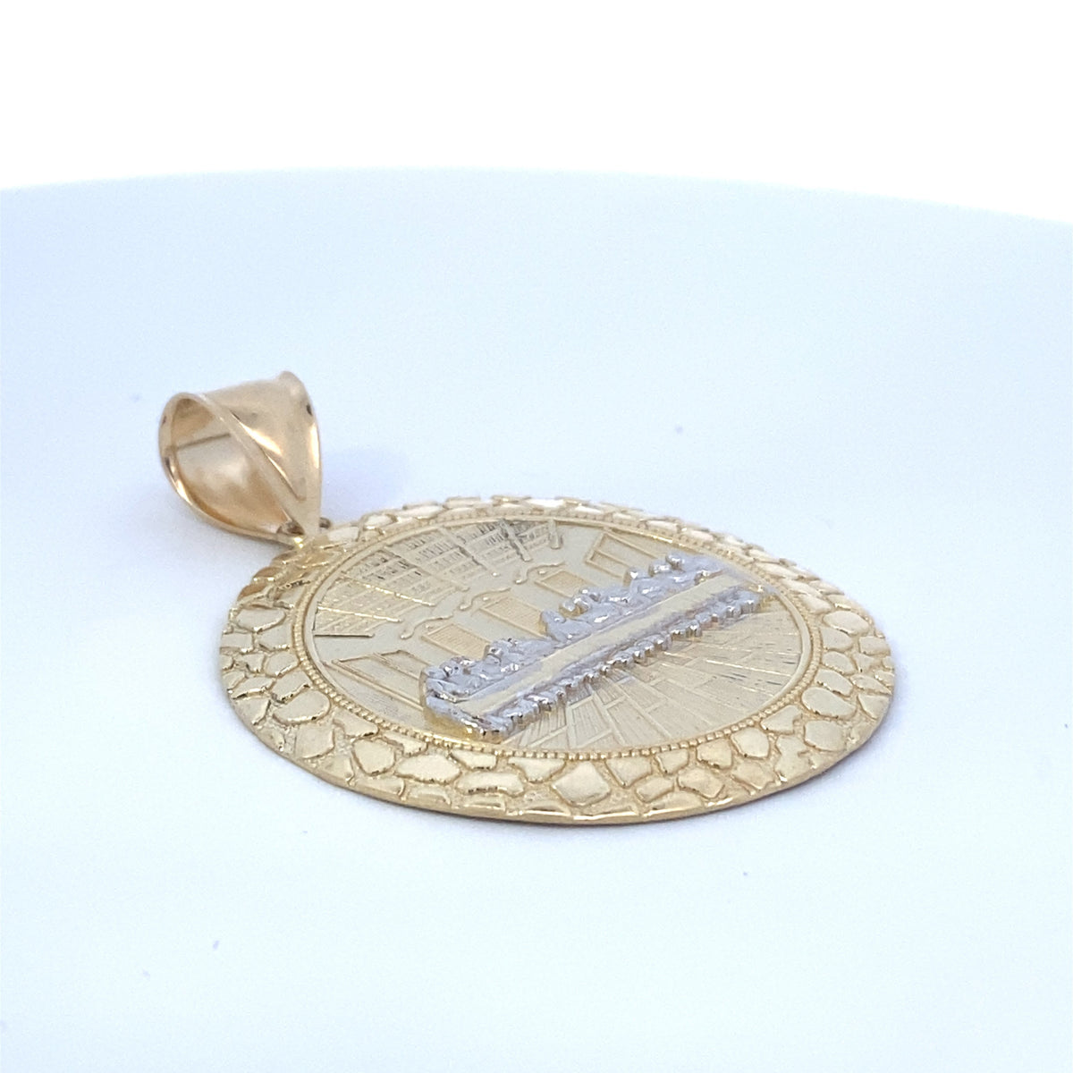 10K Gold Last Supper Pendant - 2.5 in - additional product view 4