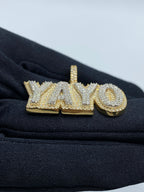 10K Gold Yayo Name Diamond Pendant - additional product view 3