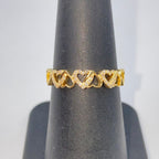 10K Gold Soul Heart Link Diamond Ring - additional product view 5