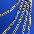 4.8mm Two-Tone Flat Cuban Link Chain 16–26 in - additional product view 3