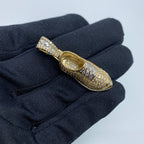 14K Gold Shoe Diamond Pendant - additional product view 6