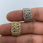 10K Gold Floral Square Diamond Ring - additional product view 2