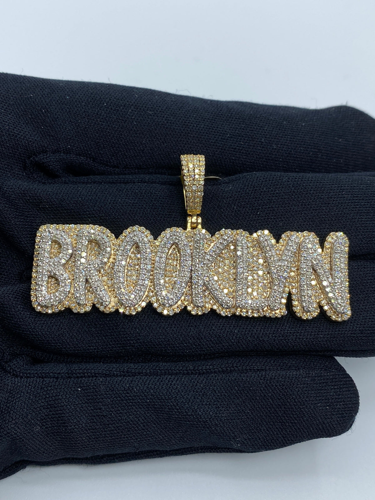 Brooklyn Name Diamond Pendant - additional product view 2