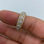 14K Gold Small Flower Diamond Ring - additional product view 5