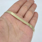 10K Gold 6mm Herringbone Chain 16 in - additional product view 2
