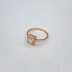 14K Gold Palace Square Halo Diamond Baguette Engagement Ring - additional product view 13