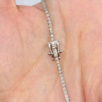 14K Gold 2mm Diamond Tennis Bracelet 7 in - additional product view 5
