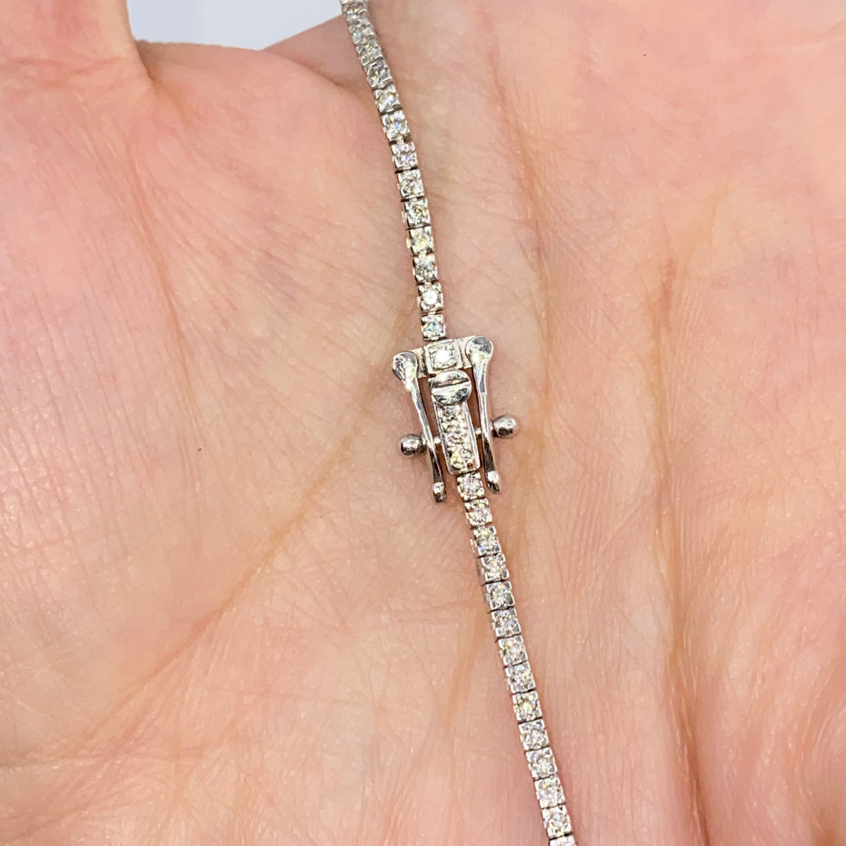 14K Gold 2mm Diamond Tennis Bracelet 7 in - additional product view 5