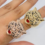 14K Gold Tiger Diamond Ring - additional product view 6