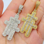 10K Gold Trilogy Cross Diamond Pendant - additional product view 2
