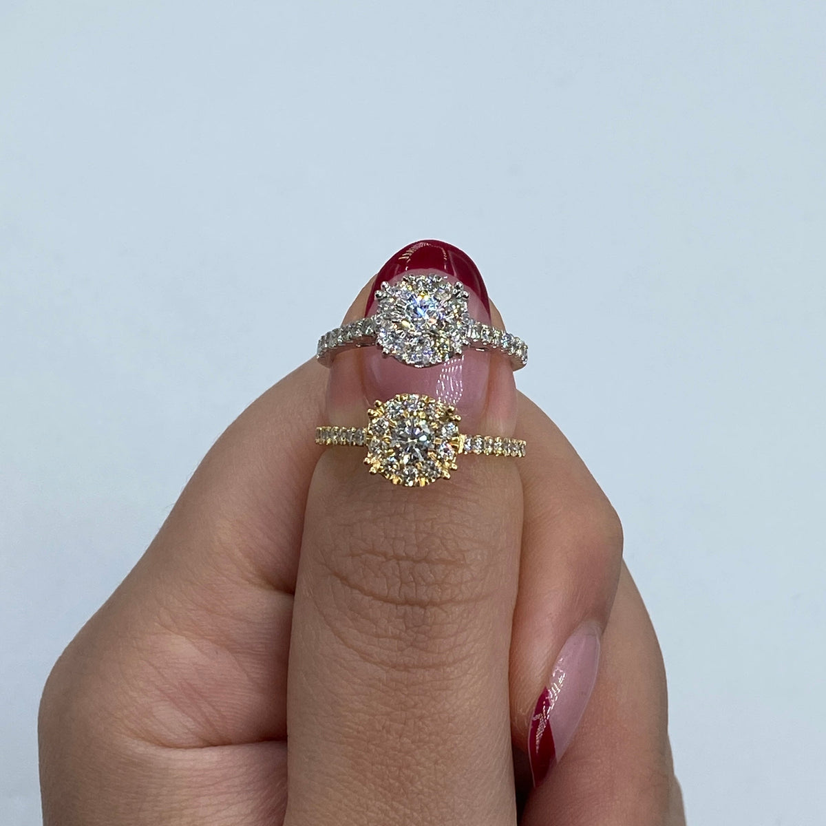 14K Gold Juliet Circle Diamond Engagement Ring - additional product view 7