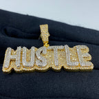 10K Gold Custom Hustle Diamond Pendant - additional product view 4