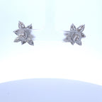 14K Gold Bridal Diamond Baguette Earrings - additional product view 3
