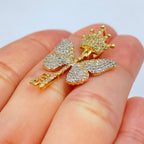 14K Gold Monarchy Butterfly Diamond Pendant - additional product view 5
