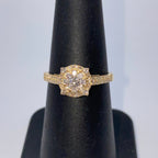 14K Gold Brilliant Circle Diamond Engagement Ring - additional product view 6