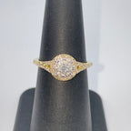 14K Gold Ballad Circle Diamond Engagement Ring - additional product view 6