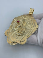 10K Gold Saint Barbara Pendant - 4.75 in - additional product view 6
