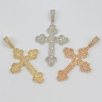 14K Gold Saviour Cross Diamond Pendant - additional product view 8