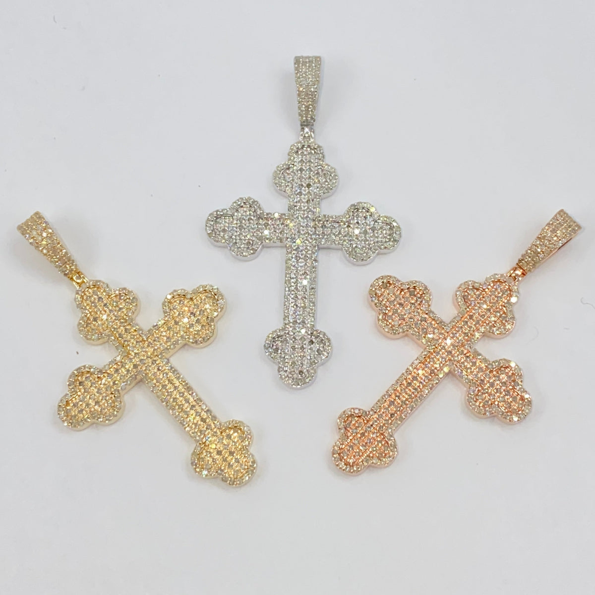 14K Gold Saviour Cross Diamond Pendant - additional product view 8