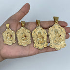 10K Gold Saint Barbara Pendant - additional product view 2