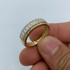 10K Gold Tiger Diamond Wedding Band - additional product view 4