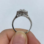 14K Gold Cake Square Diamond Baguette Ring - additional product view 6