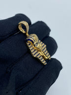 10K Gold Pharaoh Diamond Pendant - additional product view 3